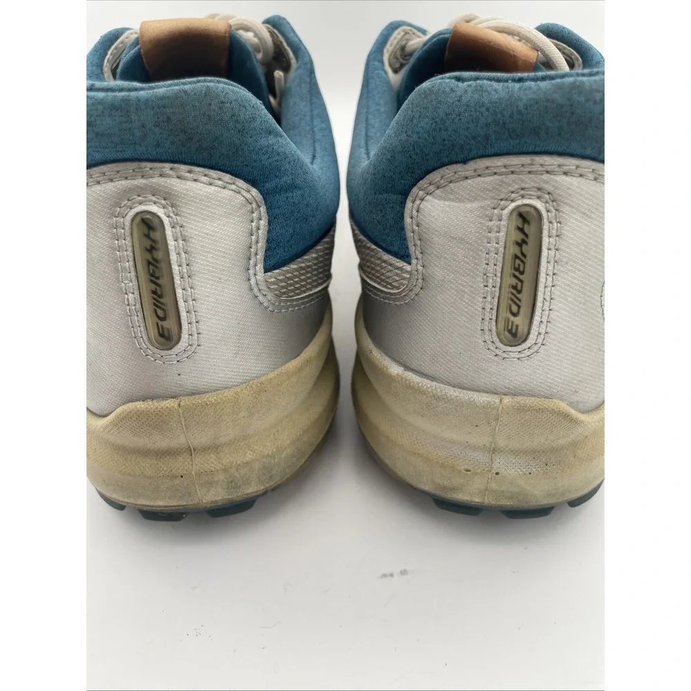 ECCO Mens Biom Hybrid 3 GoreTex Yak Leather White Gray Golf Shoes Size 13‎